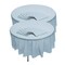 6 Ft. 10" Bulk 12 Pc. Light Blue Round Disposable Plastic Tablecloths